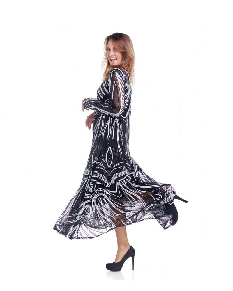 BEADED VOGUE FULL SKIRT