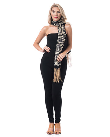 ANIMAL COLLAGE 7-WAY SCARF 2PC PANT SET
