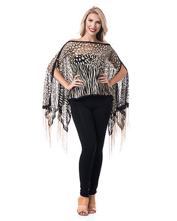 ANIMAL COLLAGE 7-WAY SCARF 2PC PANT SET