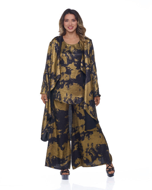 FUSION LONG SLEEVE PLEATED BLOUSE